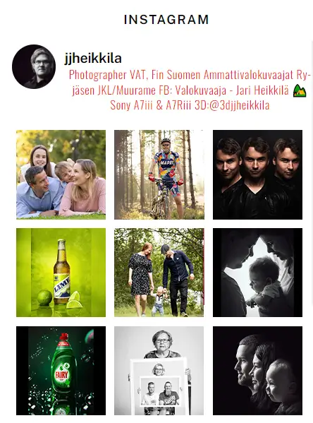Instagram Valokuvaaja Jari Heikkilä -jjheikkila