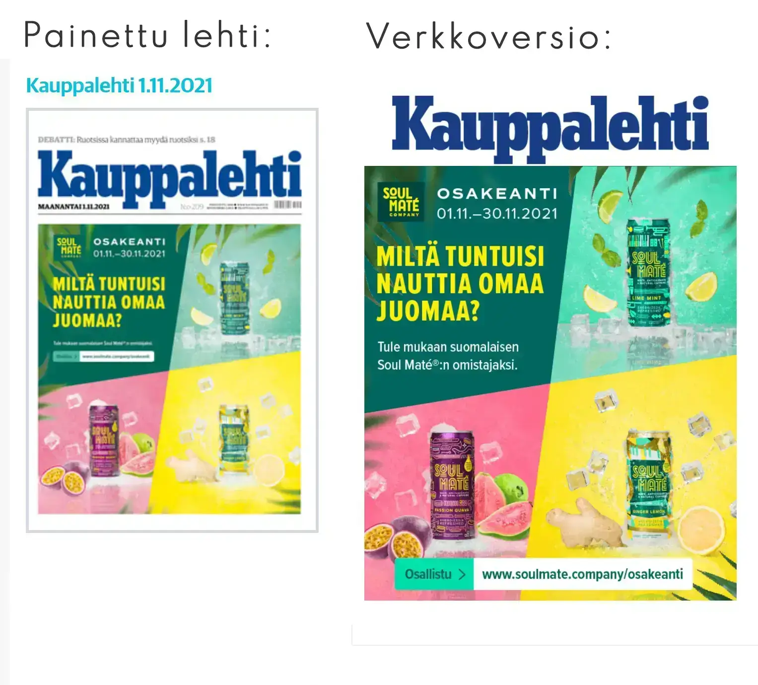 Tuotekuva Kauppalehden kanteen